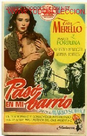 Foglietti di film di film antichi di cinema: Paso en mi barrio