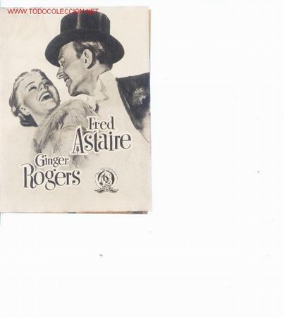 Cine: Vuelve a mi.doble.fotograma central.Fred astaire y Ginger Rogers