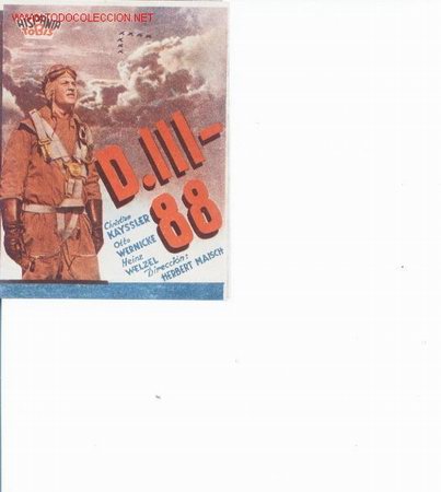 Cinema: D.III-88.doble con publicidad.1941.Hispania Tobis