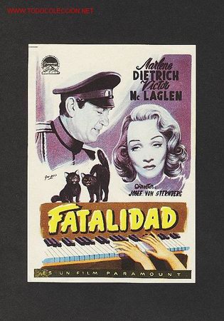 Cine: Fatalidad (Marlene Dietrich, Victor McLaglen) - Foto 1