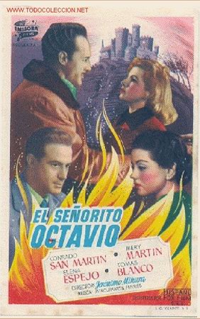 Cine: EL SE&Ntilde;ORITO OCTAVIO, Programa con publicidad al dorso (ver imagen complementaria) - Foto 1