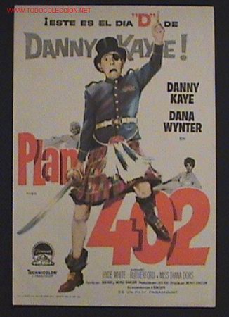 Cine: ANTIGUO PROGRAMA DE MANO - MAC - PLAN 402 - CON DANNY KAYE Y DANA WINTER -  DE CONSER - Foto 1