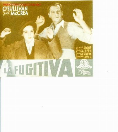 Cinema: La fugitiva.doble sin publicidad de cine