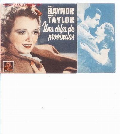 Foglietti di film di film antichi di cinema: Una chica de provincia.doble sin publicidad