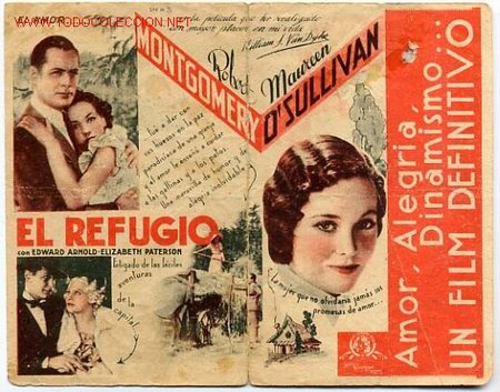 Cine: EL REFUGIO, DOBLE. 1935, METRO - Foto 1