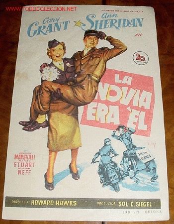 Cinema: ANTIGUO PROGRAMA DE MANO - LA NOVIA ERA EL -  PUBLICIDAD CINE AVENIDA.