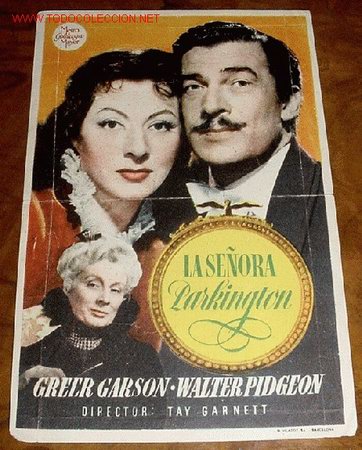 Foglietti di film di film antichi di cinema: ANTIGUO PROGRAMA DE MANO - LA SE&Ntilde;ORA PARKINGTON - PUBLICIDAD TEATRO PRINCIPAL.