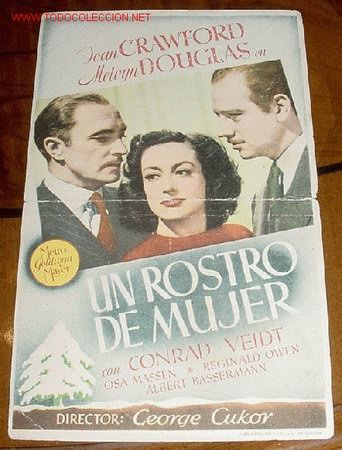 Cine: ANTIGUO PROGRAMA DE MANO - EL ROSTRO DE MUJER - PUBLICIDAD TEATRO PRINCIPAL. - Foto 1