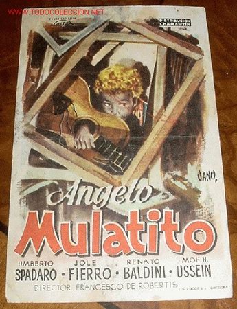 Folhetos de m&atilde;o de filmes antigos de cinema: ANTIGUO PROGRAMA DE MANO - ANGELO MILATITO - SIN PUBLICIDAD.