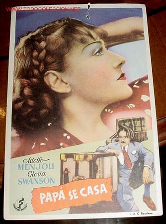 Flyers Publicitaires de Films Anciens: ANTIGUO PROGRAMA DE MANO - PAPA SE CASA- SIN PUBLICIDAD.