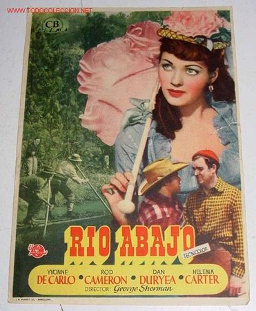 Cinema: ANTIGUO FOLLETO DE MANO - RIO ABAJO - FATIGADO - PUBLICIDAD TEATRO LICEO.