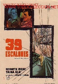 Foglietti di film di film antichi di cinema: 39 escalones