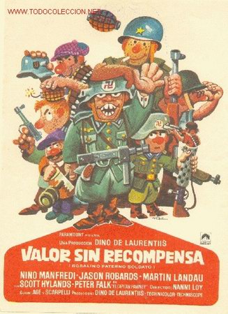 Foglietti di film di film antichi di cinema: VALOR SIN RECOMPENSA