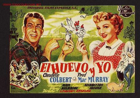 Cine: El huevo y yo (Claudette Colbert, Fred MacMurray) - Foto 1