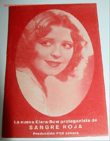 Cine: ANTIGUO PROGRAMA DE MANO DE CINE - SANGRE ROJA - CLARA BOW  - TEATRO CIRCO - TOTANA - CINE SONORO -