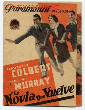Cine: LA NOVIA QUE VUELVE , PARAMOUNT, TRIPLE , S83 - Foto 1