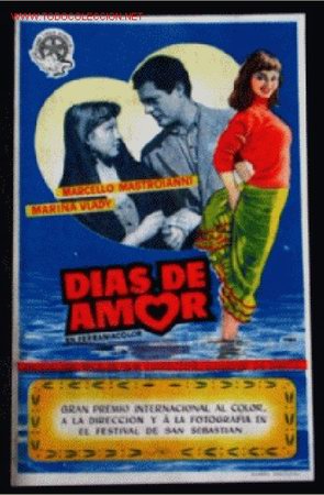 Cine: DIAS DE AMOR. PROGRAMA DE MANO. CON PUBLICIDAD. A&Ntilde;O 1956 - Foto 1