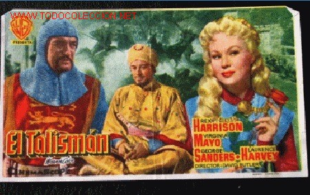 Cine: EL TALISMAN. PROGRAMA DE MANO CON PUBLICIDAD. A&Ntilde;OS 50 - Foto 1