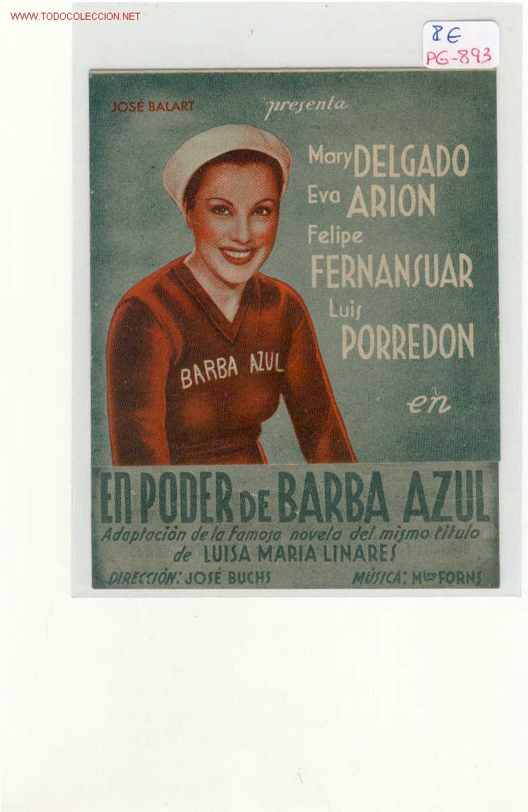 Cine: (PG-893) PROGRAMA EN PODER DE BARBA AZUL