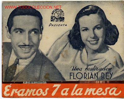 Kino: ERAMOS 7 A LA MESA ,   CON  CINE IPRESO AL DORSO , PM4159