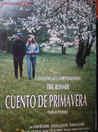 Foglietti di film di film antichi di cinema: CUENTO DE PRIMAVERA. Anne Teyssedre, Hugues Quester, Florence Darel,&hellip;dir: Eric Rohmer.