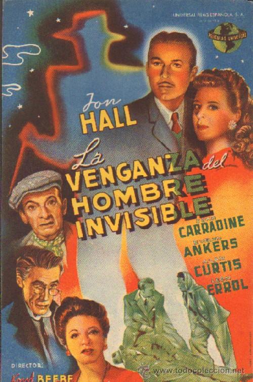 Cine: LA VENGANZA DEL HOMBRE INVISIBLE PC- 461 - Foto 1