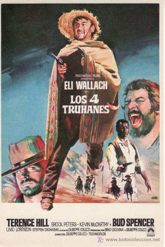 Cine: LOS 4 TRUHANES. SIN PROPAGANDA.PROGRAMA DE MANO EN . - Foto 1