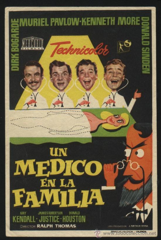 Cine: P-2829- Un medico en la familia (Doctor in the House) Dirk Bogarde - Muriel Pavlow - Kenneth More