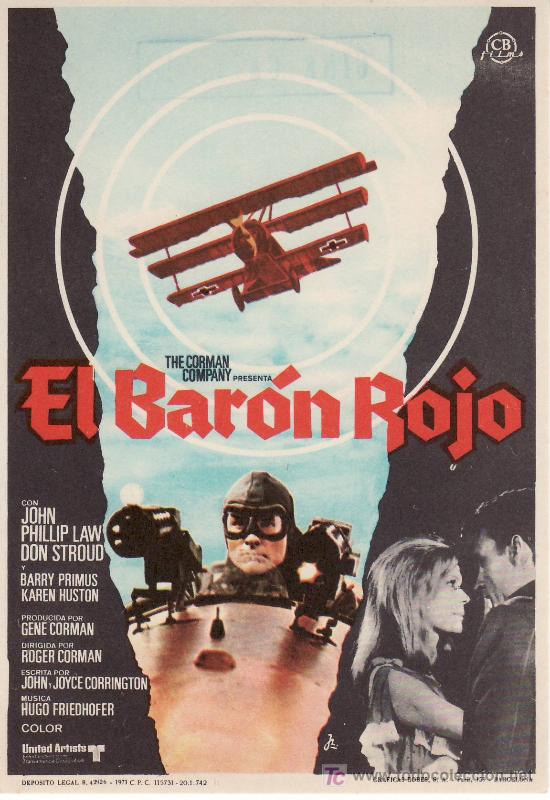 Cine: EL BAR&Oacute;N ROJO. A&Ntilde;O 1971-PROGRAMA DE MANO-CON PROPAGANDA. - Foto 1