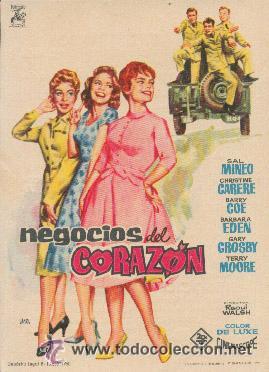 Flyers Publicitaires de Films Anciens: Negocios del corazon