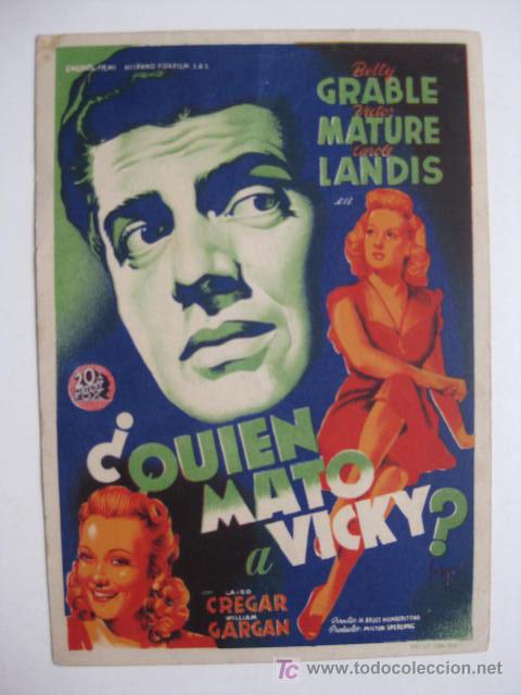 Cine: &iquest;QUIEN MATO A VICKY? - SOLIGO - - Foto 1