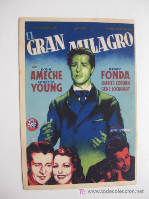 Cine: EL GRAN MILAGRO - SOLIGO - Foto 1