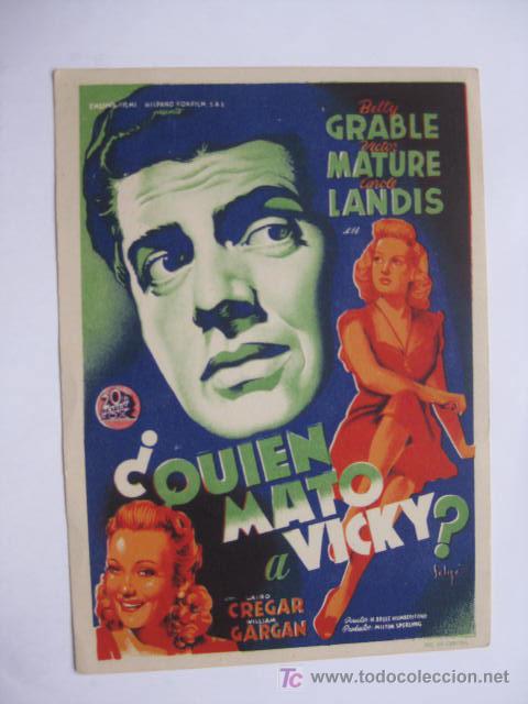 Cine: &iquest;QUIEN MATO A VICKY? - SOLIGO - - Foto 1