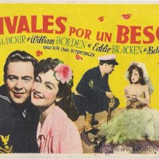 Cine: RIVALES POR UN BESO SAN GINES DE VILASAR . CENTRO VILASANES / CINE METROPOL AÑO 1948. Lote 10040076