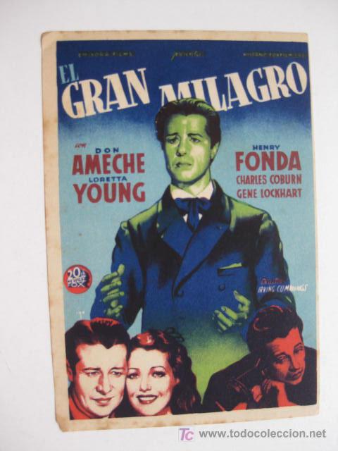 Cine: EL GRAN MILAGRO - SOLIGO - Foto 1
