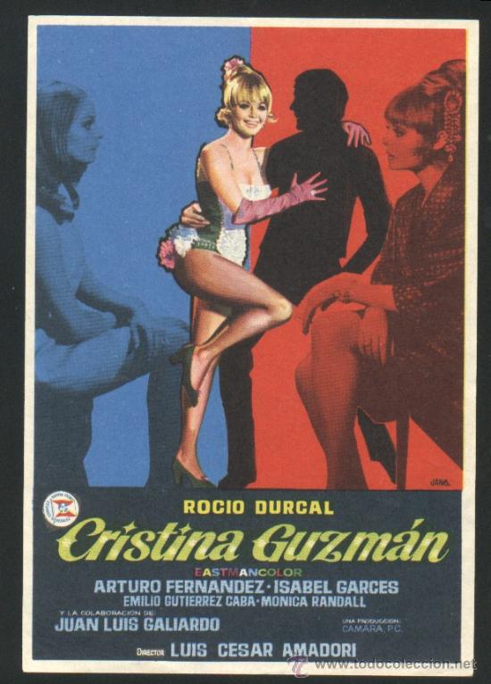 Cine: Q-02917- CRISTINA GUZMAN (Roc&iacute;o D&uacute;rcal - Arturo Fern&aacute;ndez - Isabel Garc&eacute;s - M&oacute;nica Randall)