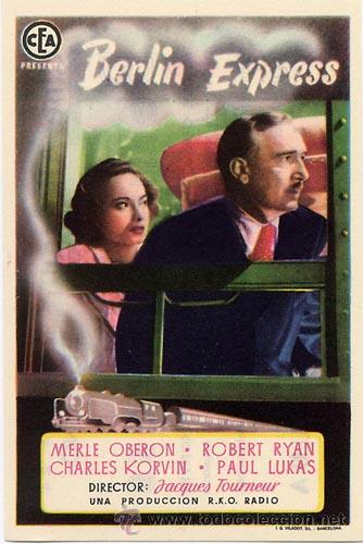 Cine: BERLIN EXPRESS PROGRAMA SENCILLO CEA vertical MERLE OBERON - Foto 1