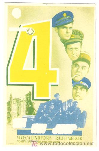 Cine: 4 EN UN JEEP PROGRAMA PROGRAMA SENCILLO FLORALVA VIVECA LINDFORDS RALPH MEEKER E - Foto 1