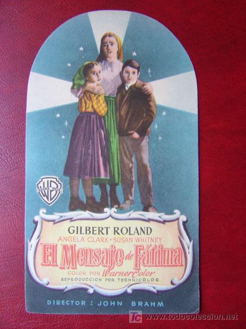 Cine: EL MENSAJE DE FATIMA - TROQUELADA - Foto 1