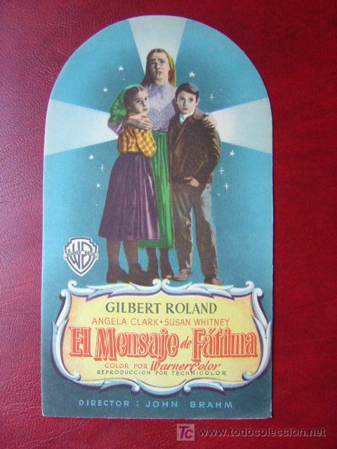 Cine: EL MENSAJE DE FATIMA - TROQUELADA - Foto 1
