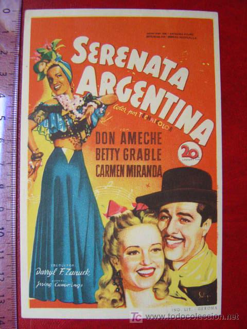 Cine: SOLIGO - SERENATA ARGENTINA - Foto 1