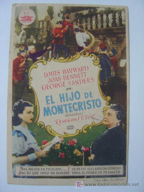 Cine: EL HIJO DE MONTECRISTO - Foto 1