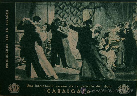 Foglietti di film di film antichi di cinema: CABALGATA