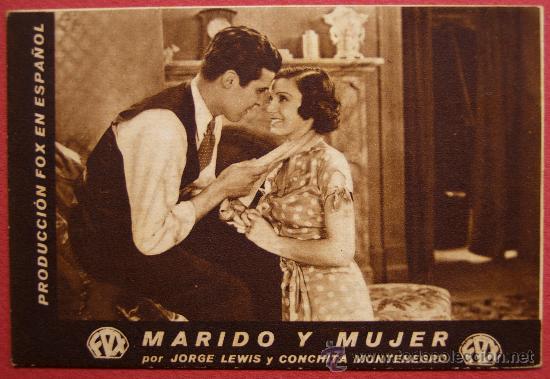 Foglietti di film di film antichi di cinema: MARIDO Y MUJER