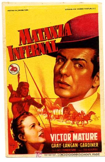 Cine: MATANZA INFERNAL , SOLIGO  , SENCILLO  .   PM9544