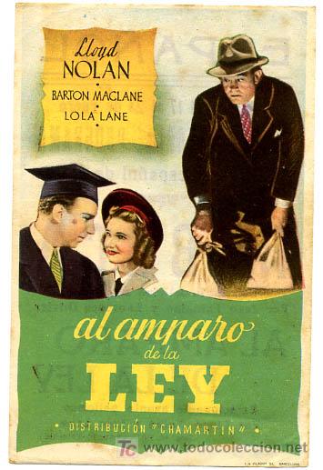 Cine: EL AMPARO DE LA LEY , SENCILLO .   PM9572 - Foto 1