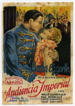 Cine: AUDIENCIA IMPERIAL  , ARAJOL , SENCILLO  . PM9440