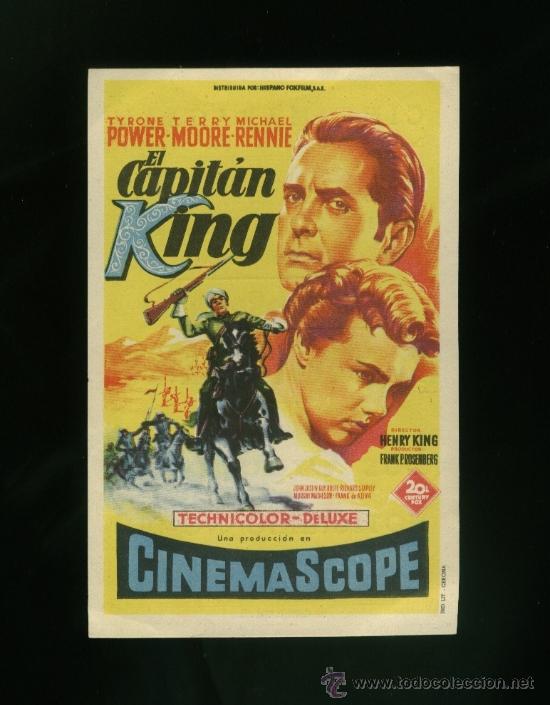 Flyers Publicitaires de Films Anciens: El capit&aacute;n king programa de cine