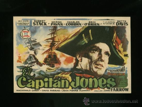 Flyers Publicitaires de Films Anciens: El capit&aacute;n Jones. Programa de cine