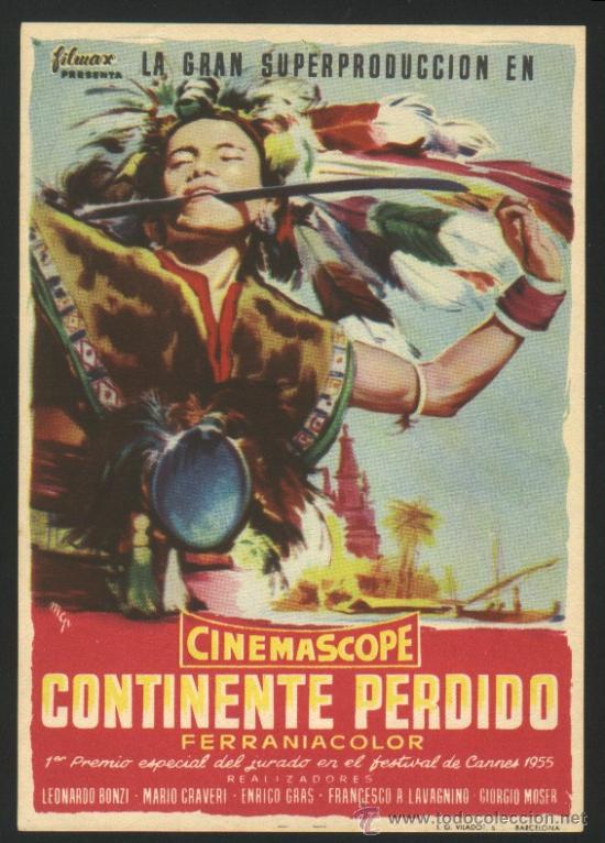 Cine: P-2056- CONTINENTE PERDIDO (Continente perduto) - Foto 1
